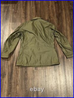 Vintage Original Combat Worn US Army M-1943 Field Jacket 34 R WWII Era No Wash