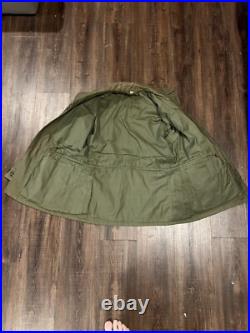 Vintage Original Combat Worn US Army M-1943 Field Jacket 34 R WWII Era No Wash