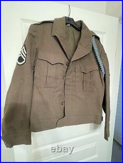 Vintage Original WW2/WWII 2ID US Army Ike Jacket, Trousers, and Cap