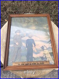 Vintage Original WWII Army Air Corp Military Recruitment Poster Period Frame