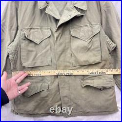 Vintage Original WWII Us Army M1943 M43 Combat Field Jacket 36S Spray Paint Rank