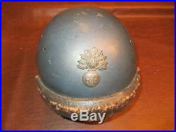 Vintage Original Wwii Ww2 French Army M1937 Armor Vehicle Tank Motorcycle Helmet