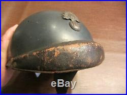 Vintage Original Wwii Ww2 French Army M1937 Armor Vehicle Tank Motorcycle Helmet