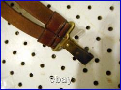 Vintage Pre-wwii 1920-30 Us Army Officers Leather Belt & Slings 30-34 Brass End