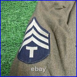 Vintage Size 37R Field Wool U. S. Army Military World War 2 WWII Dress Jacket