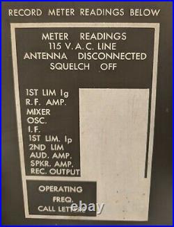Vintage U. S. Army Signal Corps R-48A/TRC-8 Radio Receiver Rauland-Borg -Untested