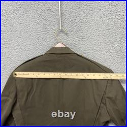 Vintage US Army Officer Service Coat 39R Green Belted Uniform Jacket WWII 1942 Vintage US Army Officer Service Coat 39R Green Belted Uniform Jacket WWII 1942