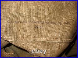 Vintage US Army WWII Duffel Bag Champion Canvas 1944 Captain Edward Thornbury