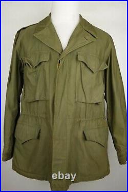 Vintage US Military Army M-1943 Field Jacket Size Medium WWII Era M-43