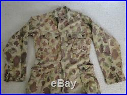 Vintage US Military Original WWII US Army HBT Camouflage Coveralls z 38- 40