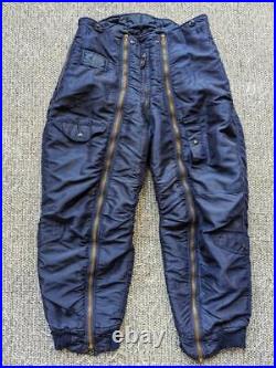 Vintage USAF us army FLYING navy blue 36x32 pants PARACHUTE pilot A11 flyer WWII