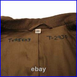 Vintage Us Army Air Force Wool Field Jacket 1944 Ww2 Size 38l With Patches