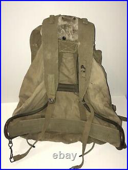 Vintage WW2 1942 U. S. Army Mountain Rucksack WithFrame & Ammo Belt Bearse Simmons