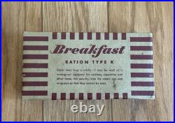 Vintage WW2 US Army Field Ration K Breakfast Unit Sealed Phillips K Ration NICE