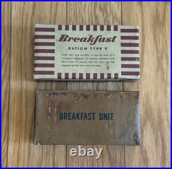 Vintage WW2 US Army Field Ration K Breakfast Unit Sealed Phillips K Ration NICE