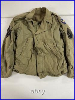 Vintage WW2 WWII US ARMY M1941 M41 FIELD JACKET KHAKI POPLIN COTTON VG See Pics Vintage WW2 WWII US ARMY M1941 M41 FIELD JACKET KHAKI POPLIN COTTON VG See Pics