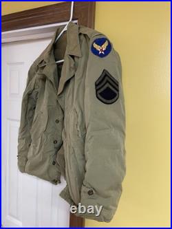 Vintage WW2 WWII US ARMY M1941 M41 FIELD JACKET KHAKI POPLIN COTTON VG See Pics Vintage WW2 WWII US ARMY M1941 M41 FIELD JACKET KHAKI POPLIN COTTON VG See Pics