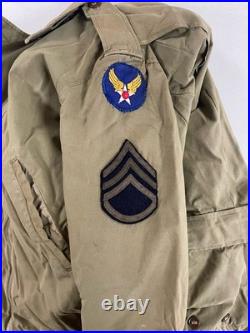 Vintage WW2 WWII US ARMY M1941 M41 FIELD JACKET KHAKI POPLIN COTTON VG See Pics Vintage WW2 WWII US ARMY M1941 M41 FIELD JACKET KHAKI POPLIN COTTON VG See Pics