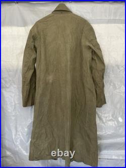 Vintage WW2 WWII US Army Raincoat 1943 OD Rubberized Trench Rain Coat Rubber Vintage WW2 WWII US Army Raincoat 1943 OD Rubberized Trench Rain Coat Rubber