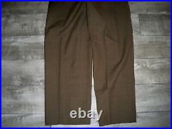 Vintage WWII 1940's U. S. Army Men's Twill Wool Trousers Officers Pants W31 L33