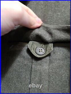 Vintage WWII 1940's US Army Wool'Ike' Military Field Jacket & Trousers