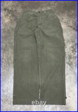 Vintage WWII 1940s U. S. Army M-1943 Field Trousers pants M43 uniform