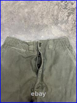 Vintage WWII 1940s U. S. Army M-1943 Field Trousers pants M43 uniform