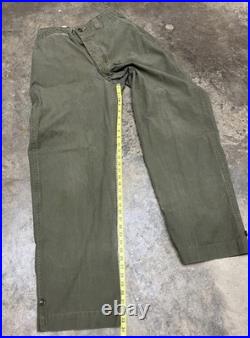 Vintage WWII 1940s U. S. Army M-1943 Field Trousers pants M43 uniform