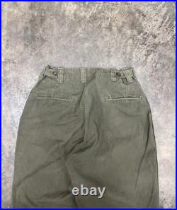 Vintage WWII 1940s U. S. Army M-1943 Field Trousers pants M43 uniform