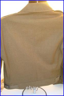 Vintage WWII 1940s US Army Olive Ike Jacket Military police
