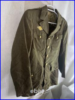 Vintage WWII 1943 C & C CO US Army Wool Jacket 37L (Rare Find)