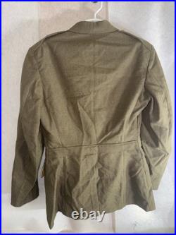 Vintage WWII 1943 C & C CO US Army Wool Jacket 37L (Rare Find)
