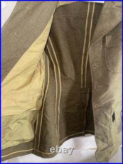 Vintage WWII 1943 C & C CO US Army Wool Jacket 37L (Rare Find)