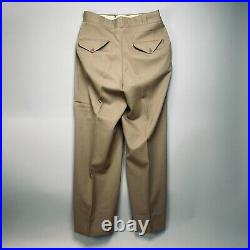 Vintage WWII 1943 US Army Issued 575 Summer Uniform Tunic Pants 5 Bars Size 34S