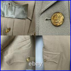 Vintage WWII 1943 US Army Issued 575 Summer Uniform Tunic Pants 5 Bars Size 34S