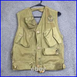 Vintage WWII Army Air Forces TYPE C-1 Emergency Sustenance Vest with Holster USAAF