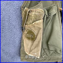 Vintage WWII Army Air Forces TYPE C-1 Emergency Sustenance Vest with Holster USAAF