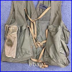 Vintage WWII Army Air Forces TYPE C-1 Emergency Sustenance Vest with Holster USAAF