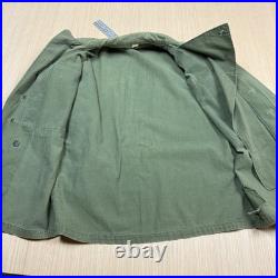 Vintage WWII Army M-43 HBT Field Jacket 1943 Herringbone 13 Star Buttons Size 34