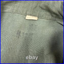 Vintage WWII Army M-43 HBT Field Jacket 1943 Herringbone 13 Star Buttons Size 34