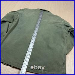 Vintage WWII Army M-43 HBT Field Jacket 1943 Herringbone 13 Star Buttons Size 34