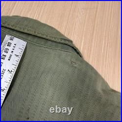 Vintage WWII Army M-43 HBT Field Jacket 1943 Herringbone 13 Star Buttons Size 34