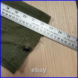 Vintage WWII Army M-43 HBT Field Jacket 1943 Herringbone 13 Star Buttons Size 34