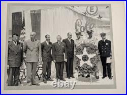 Vintage WWII Army Navy E Award Ceremony Photo Cole of California Original 12x11 Vintage WWII Army Navy E Award Ceremony Photo Cole of California Original 12x11