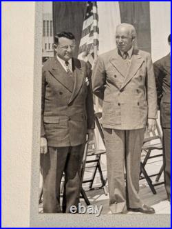 Vintage WWII Army Navy E Award Ceremony Photo Cole of California Original 12x11 Vintage WWII Army Navy E Award Ceremony Photo Cole of California Original 12x11