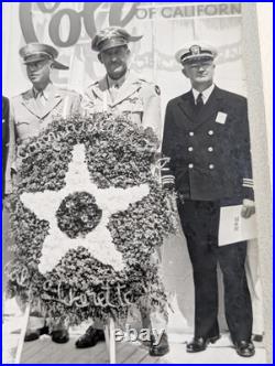 Vintage WWII Army Navy E Award Ceremony Photo Cole of California Original 12x11 Vintage WWII Army Navy E Award Ceremony Photo Cole of California Original 12x11