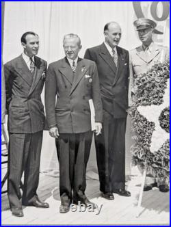 Vintage WWII Army Navy E Award Ceremony Photo Cole of California Original 12x11 Vintage WWII Army Navy E Award Ceremony Photo Cole of California Original 12x11