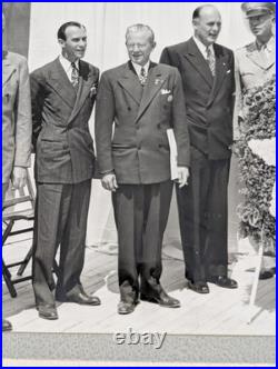 Vintage WWII Army Navy E Award Ceremony Photo Cole of California Original 12x11