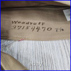 Vintage WWII Bruin Shirt Khaki A5 Fifth Army Ike Uniform Named 1940s