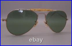 Vintage WWII Era Army Air Forces 12K Gold Filled Aviator Sunglasses